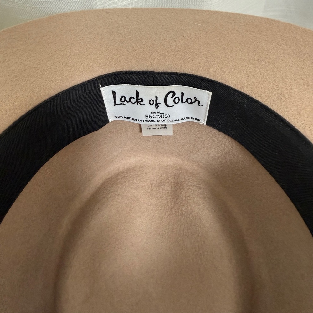 Lack of Color Zulu Tan Brown Wool Wide Brim Hat Festival Outfit | Size 55CM / S - Picture 13 of 15